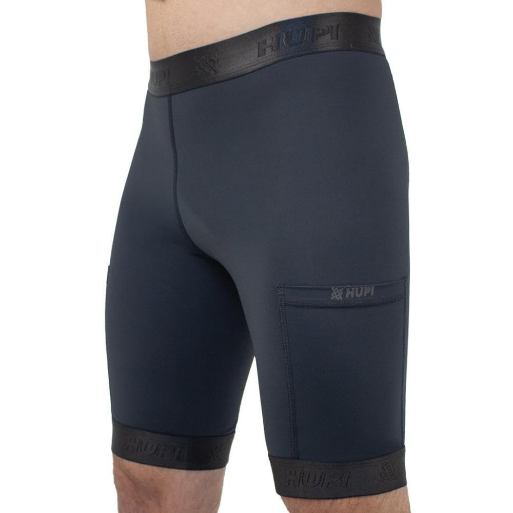 Bermuda de Compressao Masculina Hupi Run Pro, Cor: Preto