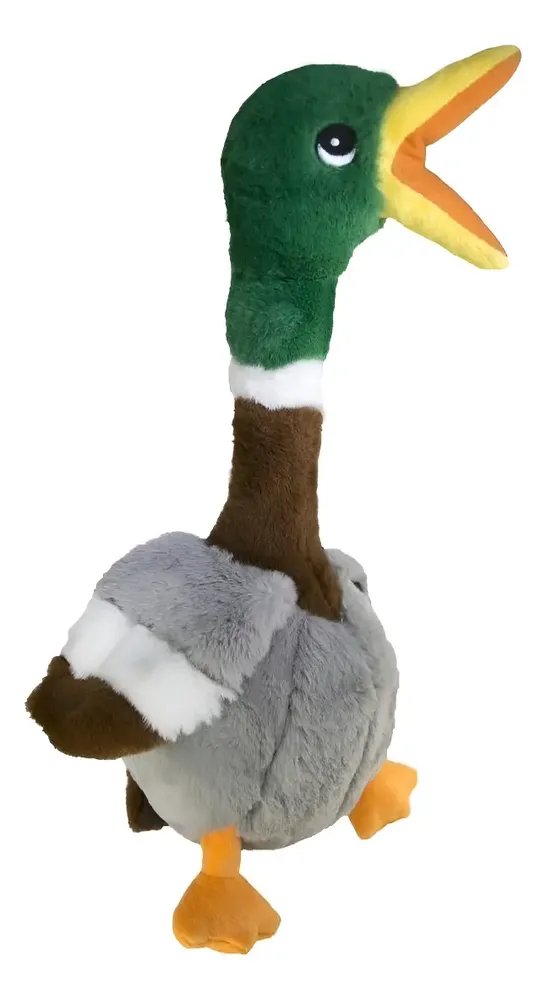 Pelucia Apito Kong Pato Shakers Honkers Duck Grande  Verde/cinza Pato