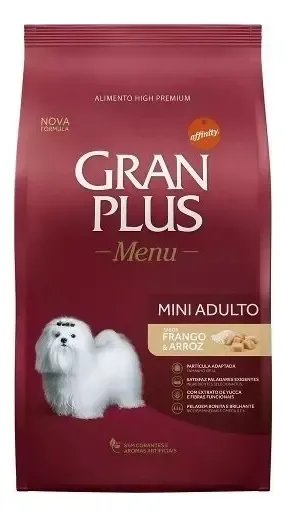 Ração Seca Gran Plus Cão Adulto Mini Frango Arroz 15kg