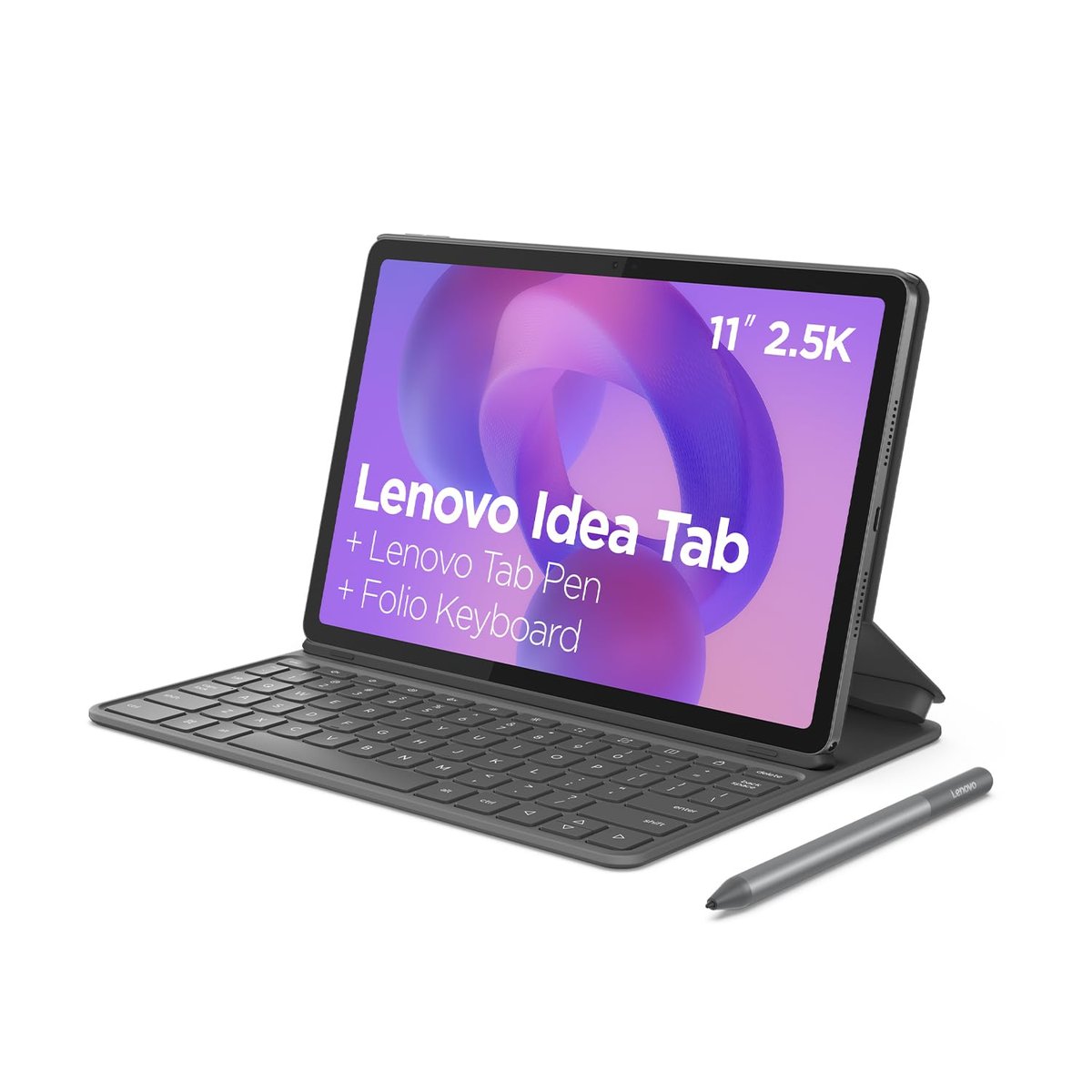 Tablet Lenovo Idea Tab Octa Core 8GB RAMB 128GB Com Capa Teclado e Caneta - ZAFR0857BR Luna Grey