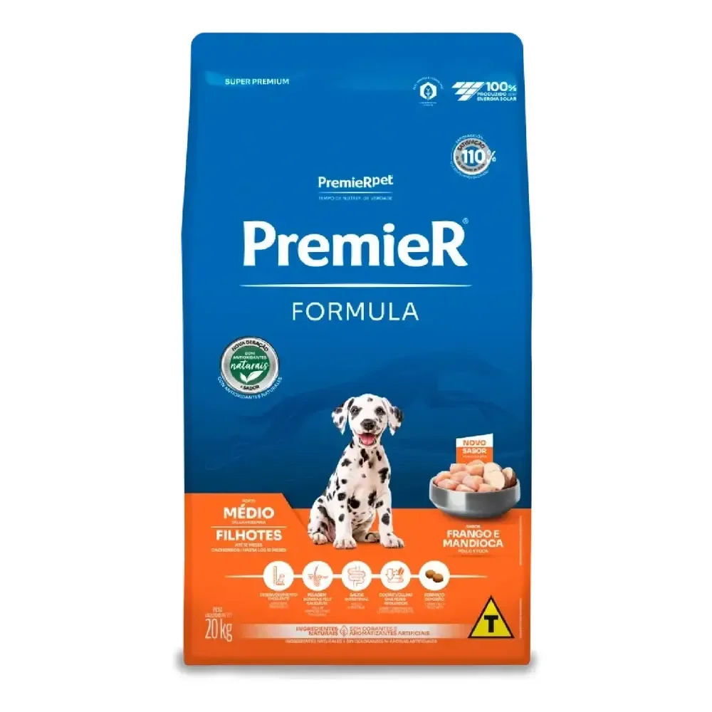 Ração Premier Super Premium Raças Médias 20kg