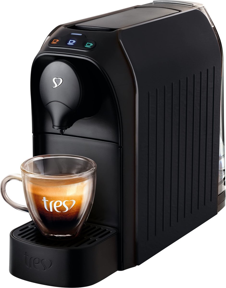 3 Corações TRES Cafeteira Espresso e Multibebida Passione Preta - 220V