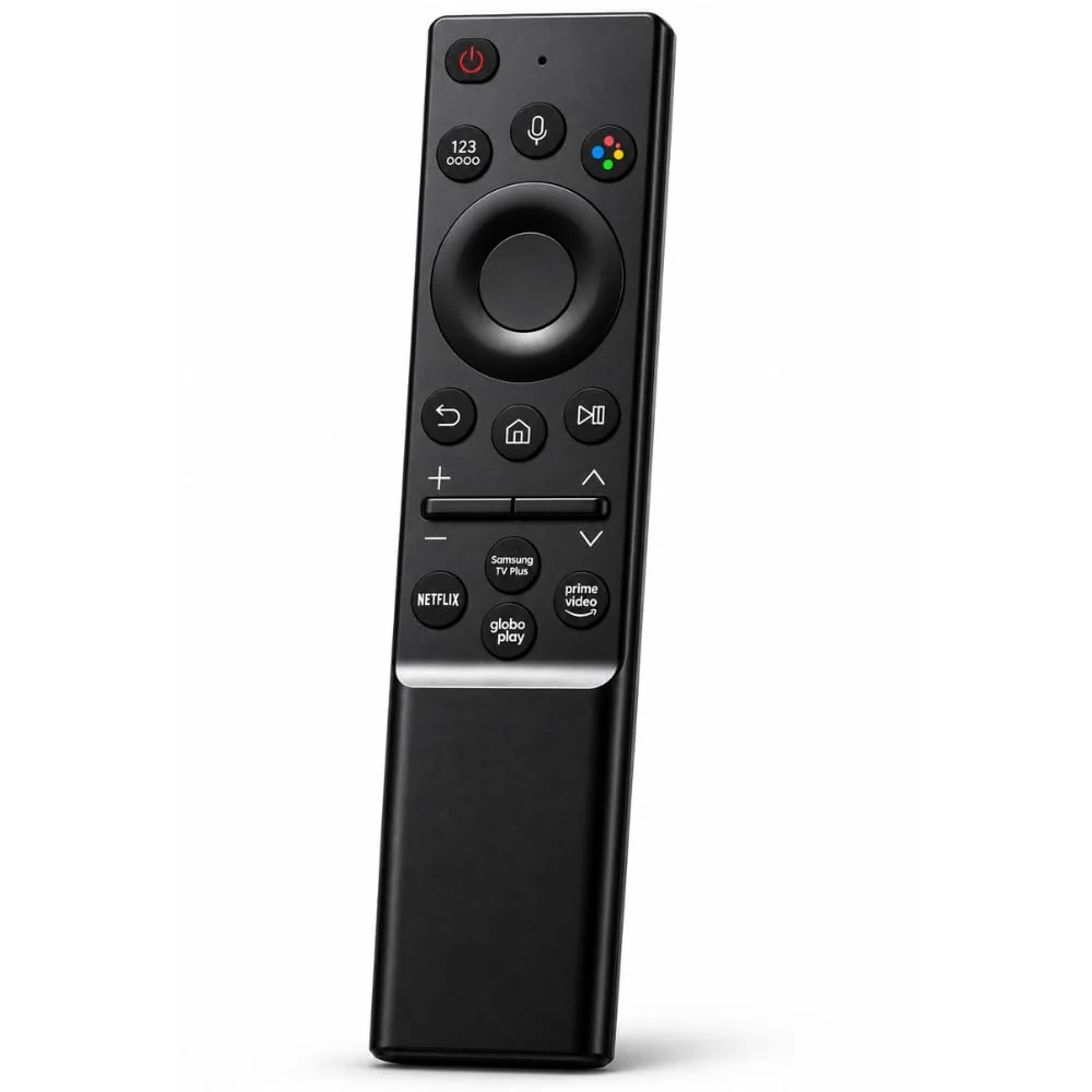 Controle Remoto Premium Compatível com Samsung Smart TV 4K, Crystal, QLED, Neo QLED e OLED – Não Precisa Configurar – Atalhos para Netflix, Prime Video e Apps