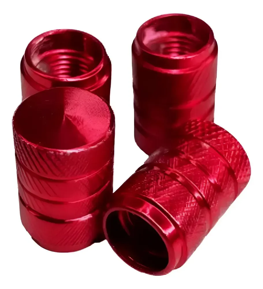 Kit 4 Pçs Tampinha Bico Pneu Válvula Carro Moto Bike Brinde
