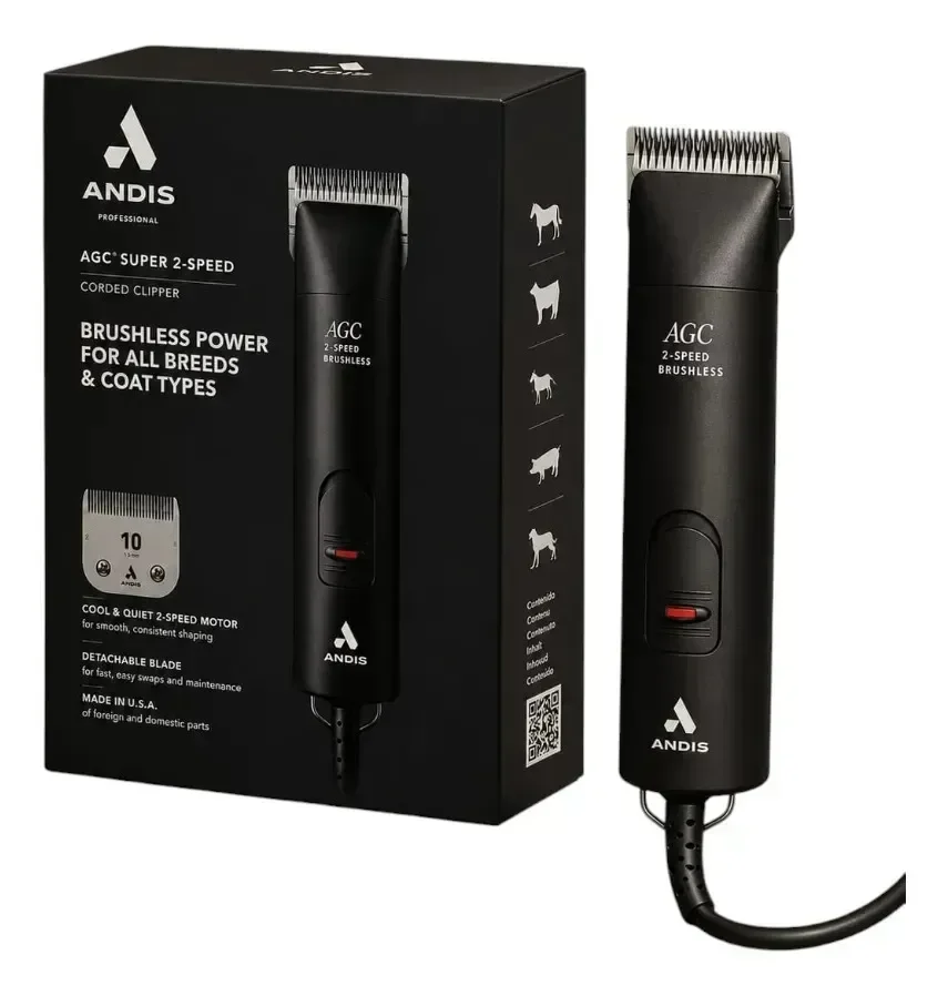 Máquina Andis AGC-2 Speed Brushless cor preta