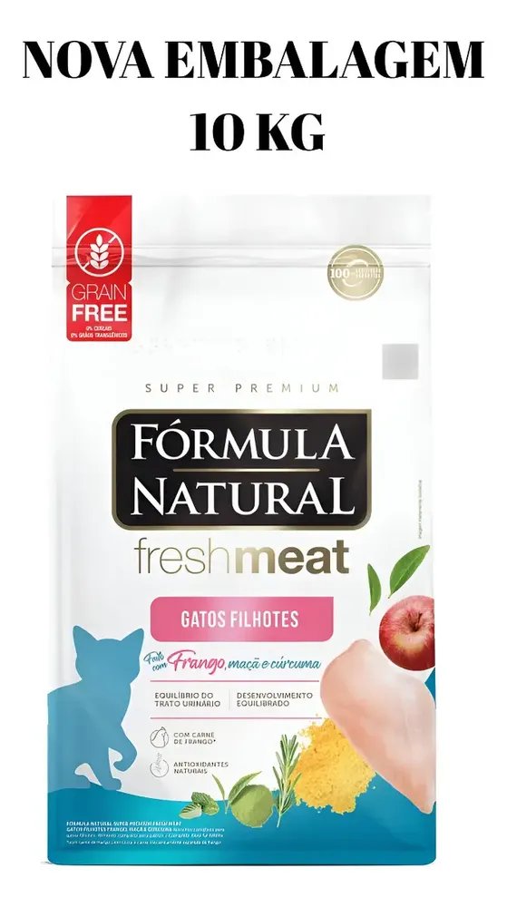 Ração Seca Fórmula Natural Fresh Meat Gatos Filhotes Frango 10kg