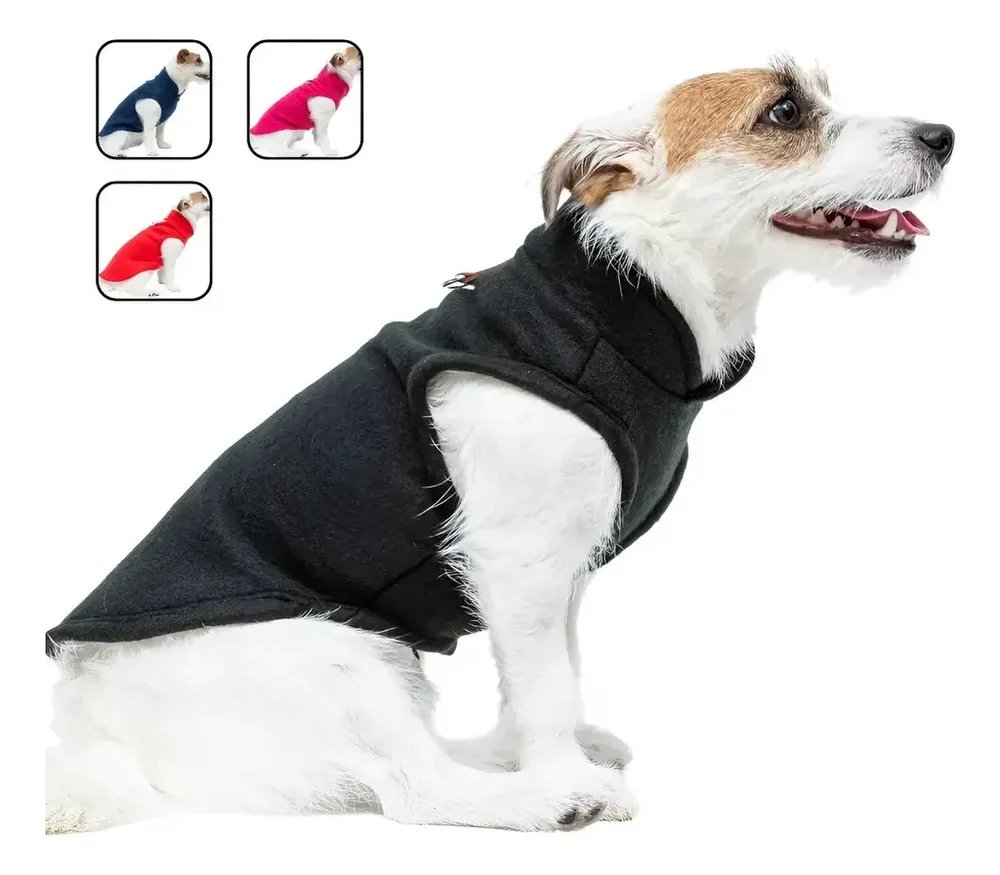 Roupa Roupinha Soft Para Cachorro Médio Grande Inverno G Preto&l