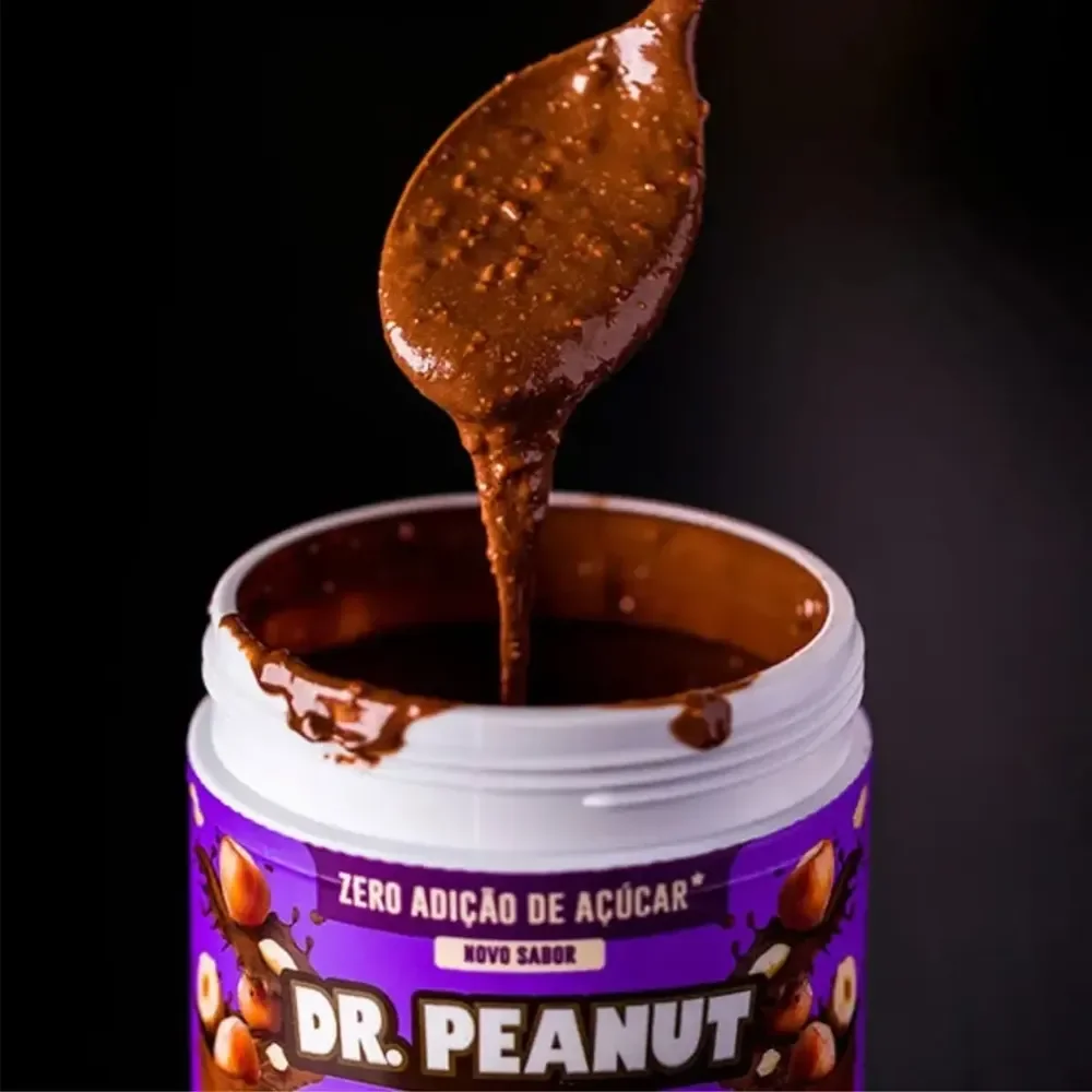 Pasta Integral Nutricional Dr. Peanut 600g Com Whey Sabor Avelã