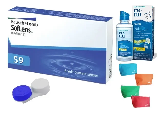 Lente De Contato Soflens 59 Com Grau Miopia Ou Hipermetropia