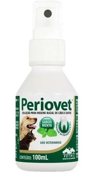Periovet Spray 100 Ml - Vetnil - Tratamento Tartaro Não Aplica