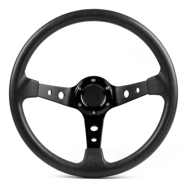 Volante Deep Dish Fundo 6x70mm Esportivo Tunning Esportivo