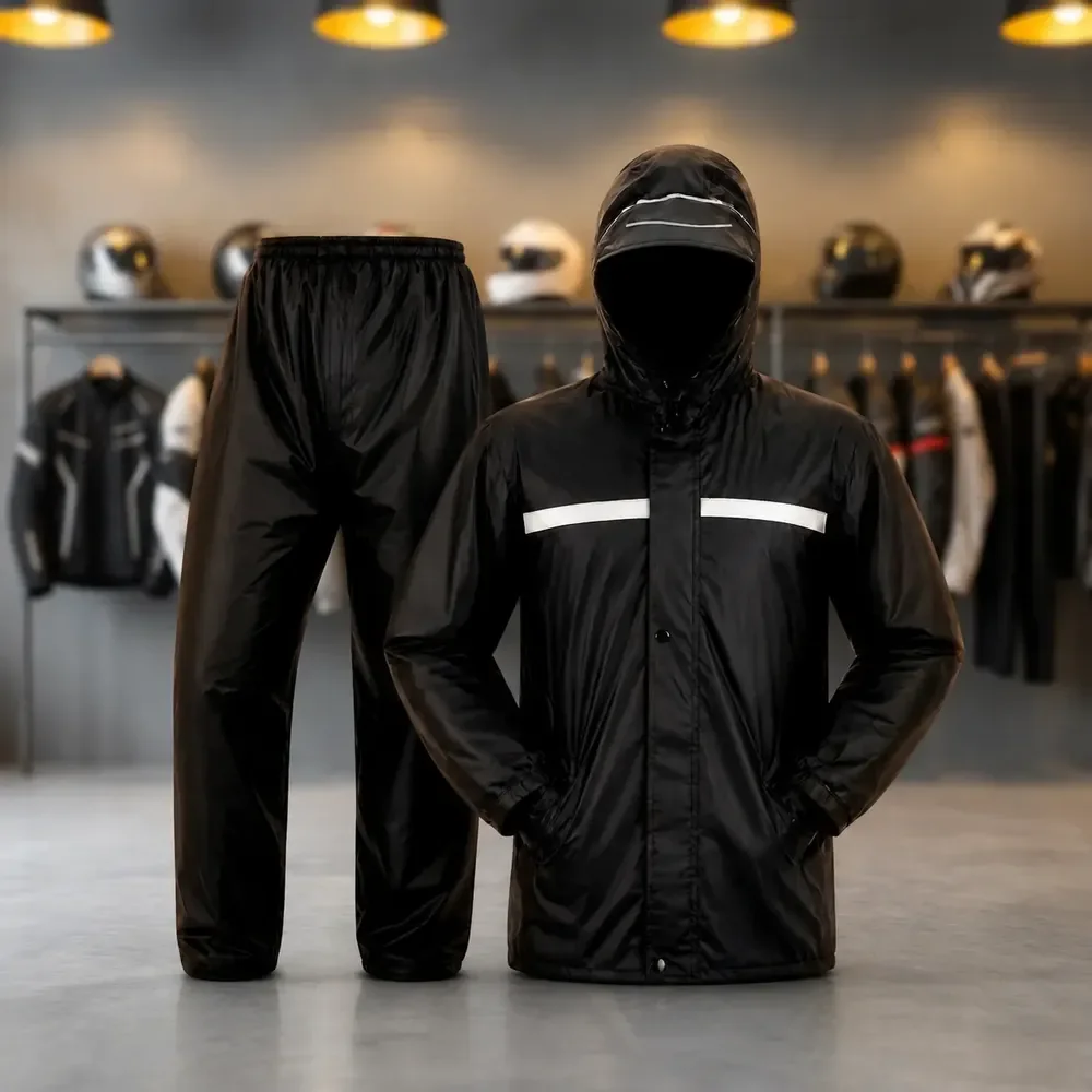 Capa De Chuva Moto Motoqueiro Impermeável Reforçada G 44 Ao 46