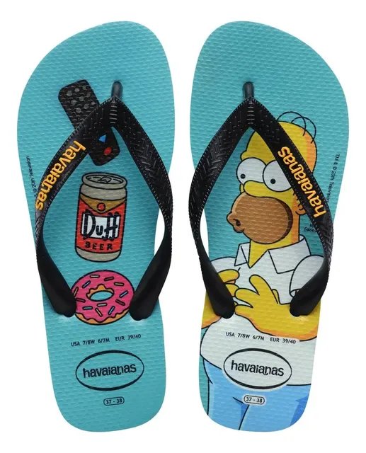 Lançamento Chinelo Havaianas Simpsons Original