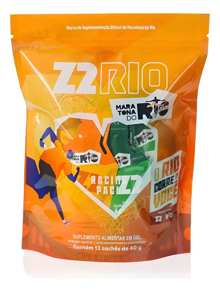 Energy Gel Z2 Racing Pack Box 12 Unidades Sachê 40g Racing Pack