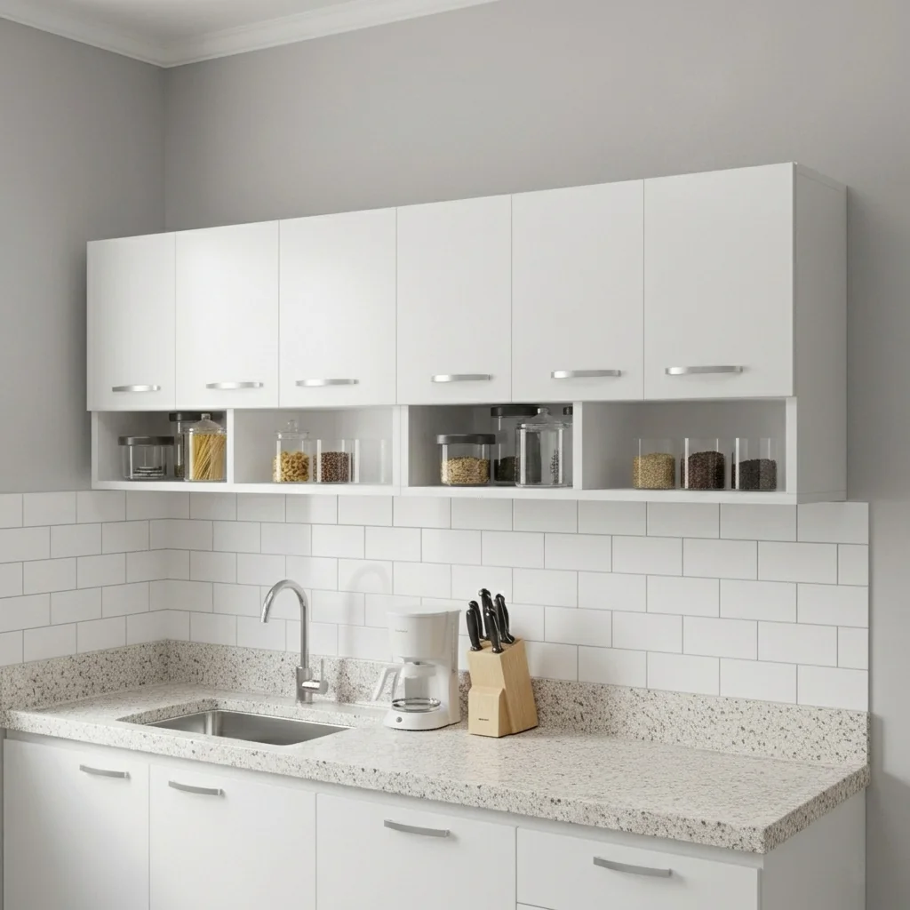 Kit Cozinha 2 Armários Aéreos 3 Portas Bonatto Funcional Moderno