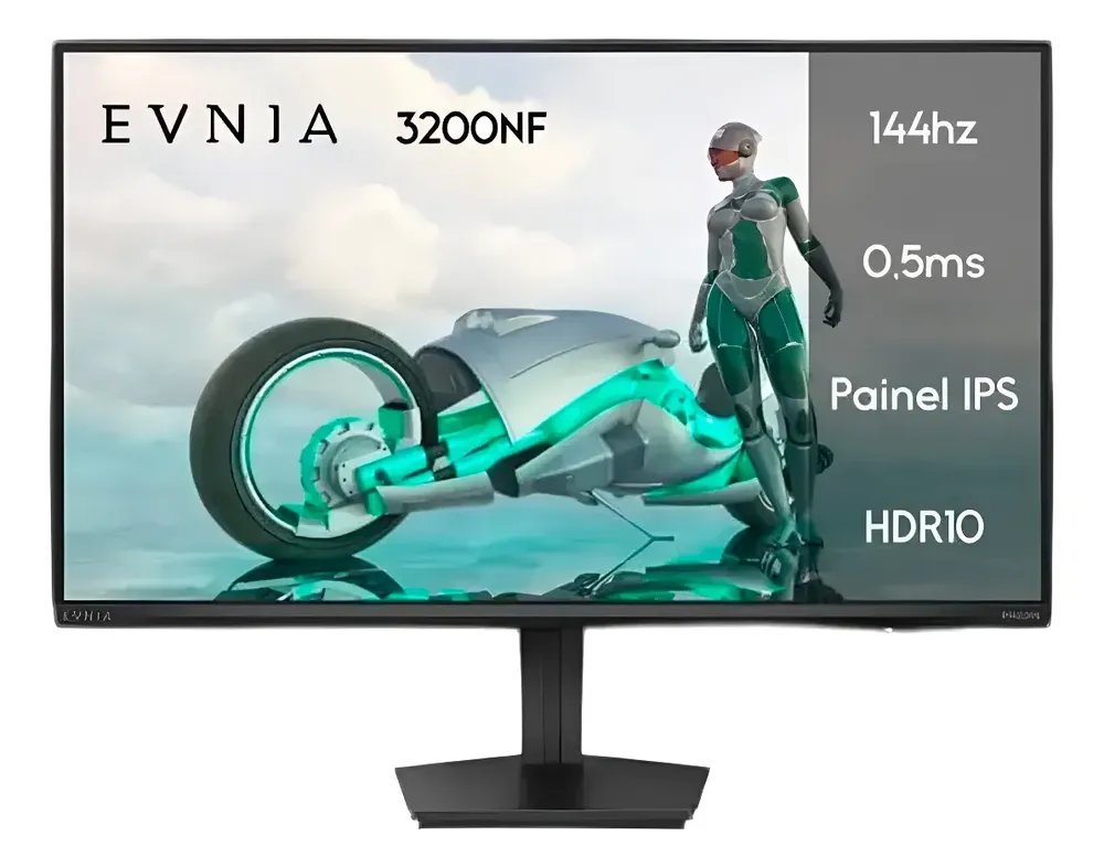 Monitor Gamer Philips Evnia 27'' 144hz 0,5ms Ips Full Hd Preto 127/220v