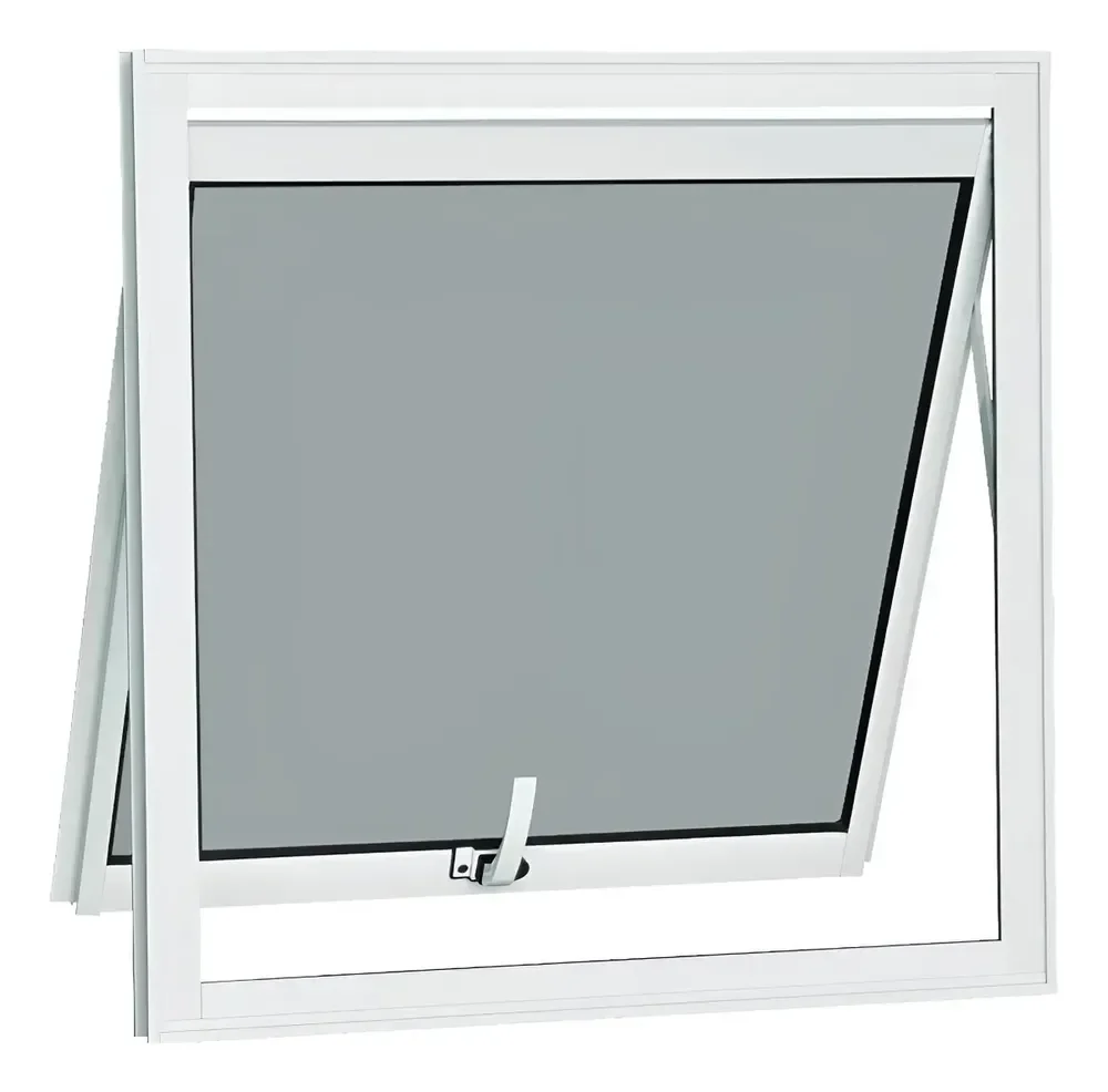 Vitro Max Ar 60x60 Janela Banheiro Alumínio Perfil Linha 25 Branco