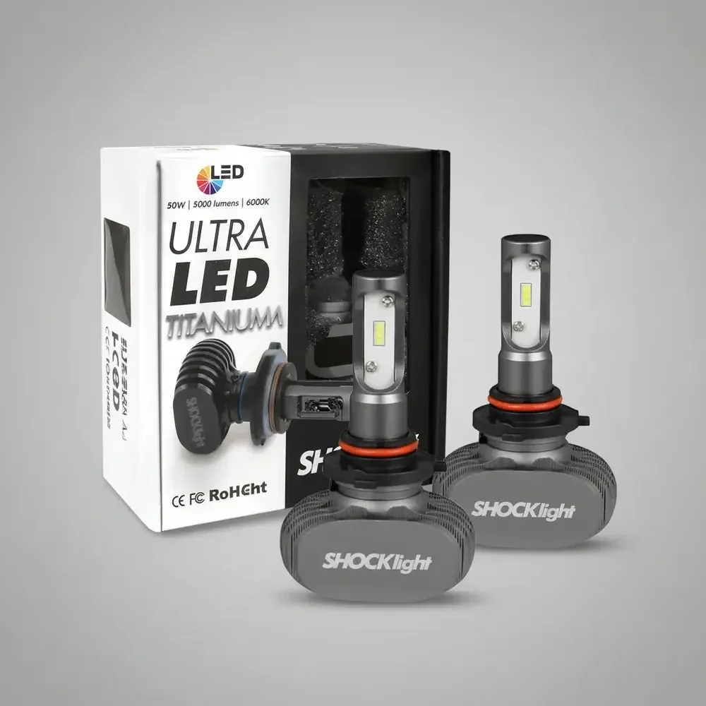 Kit Ultra Led Titanium Shocklight 10000lumens No Par 12/24v Hb3