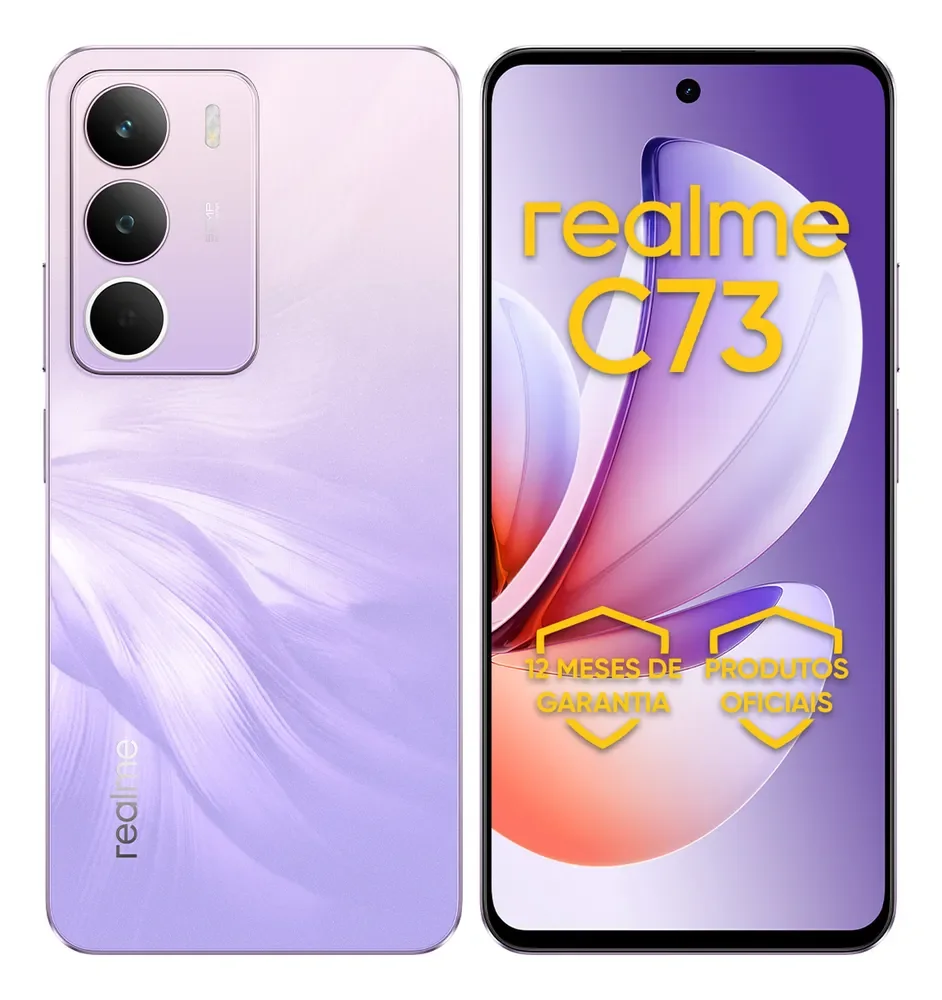 Celular Smartphone Realme C73 256gb 8gb Ram Dual Sim 120hz 6 Ah Violeta