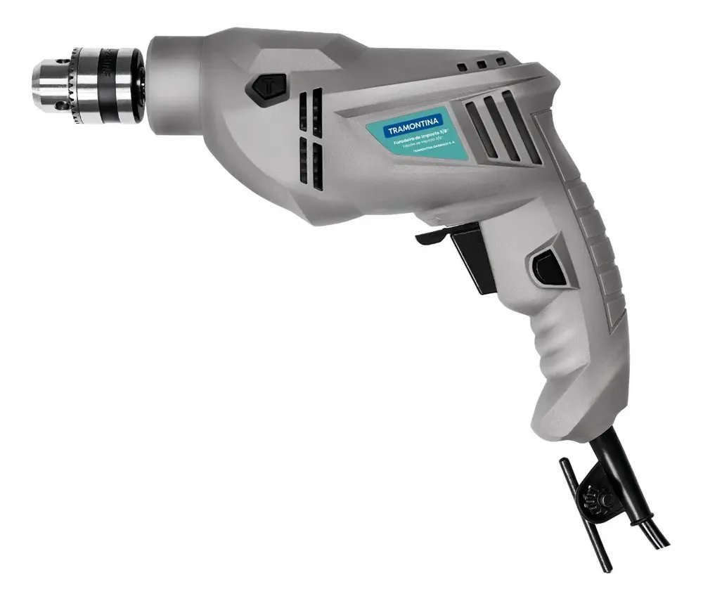 Furadeira De Impacto 500 W 3/8 Cinza Tramontina