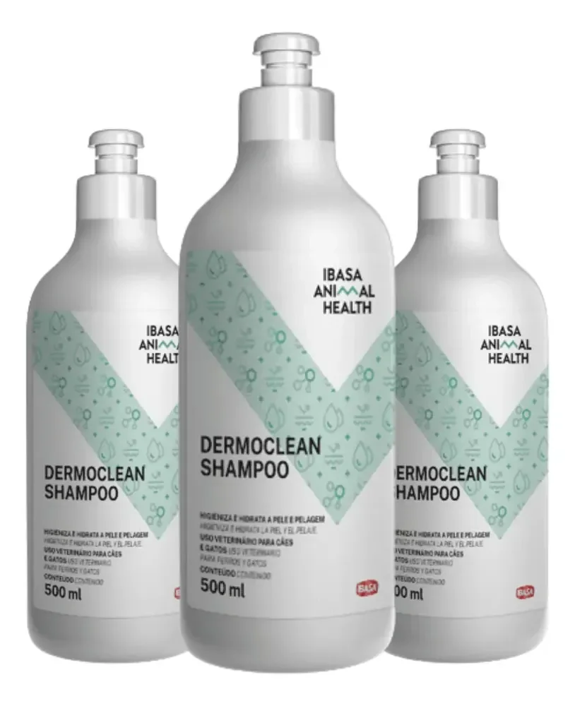 Dermoclean Shampoo Higienizador E Hidratante 500ml Ibasa