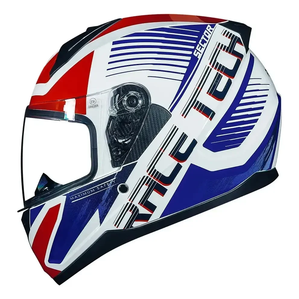 Capacete Race Tech Sector Monsters 58 Branco Slash Brilhante 60