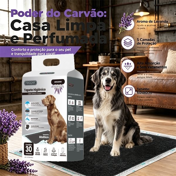 fbs-logo-brDog Newpet Mat 60x90/60x80/60x60  30 Units Prime Activated Carbon/Bamboo Higienepet