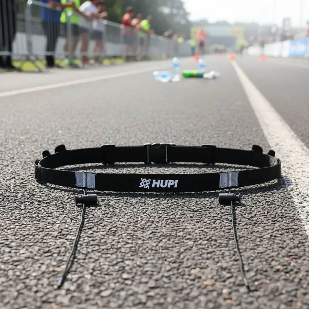 Cinto Porta Número Corrida Triathlon Ciclismo Hupi Ajustável