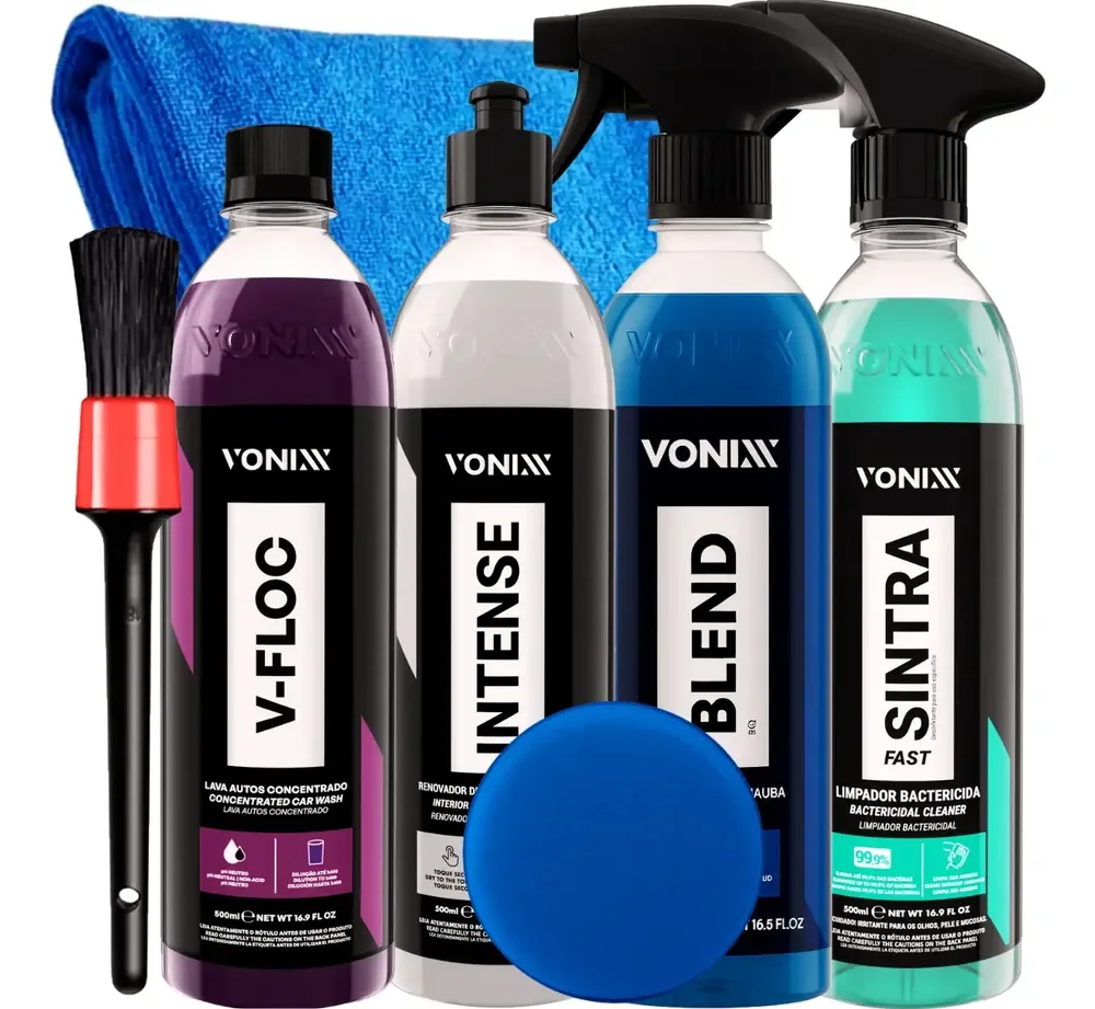 Kit Lavagem Automotiva V-floc Blend Sintra Intense Vonixx