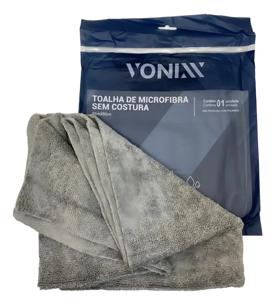 Toalha De Microfibra Sem Costura 350gsm 40x60 Vonixx