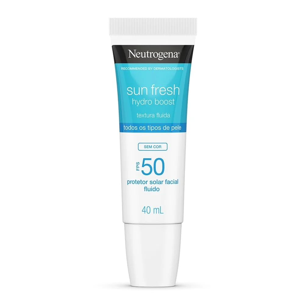 Protetor Solar Facial Neutrogena Sun Fresh Hydro Boost Sem Cor FPS 50 40mL