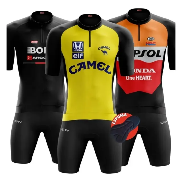 Conjunto Roupa Bike Kit Ciclismo Camisa E Bermuda Espuma
