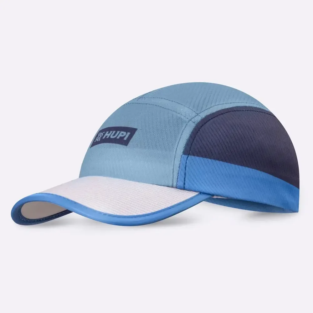 Boné Para Corrida Hupi Run Cinza/azul Tamanho Único