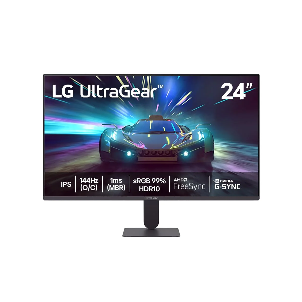 Monitor LG UltraGear™ 24G411A-B 24",FHD, 144Hz, 1ms (MBR), NVIDIA G-SYNC, AMD FreeSync, HDR10