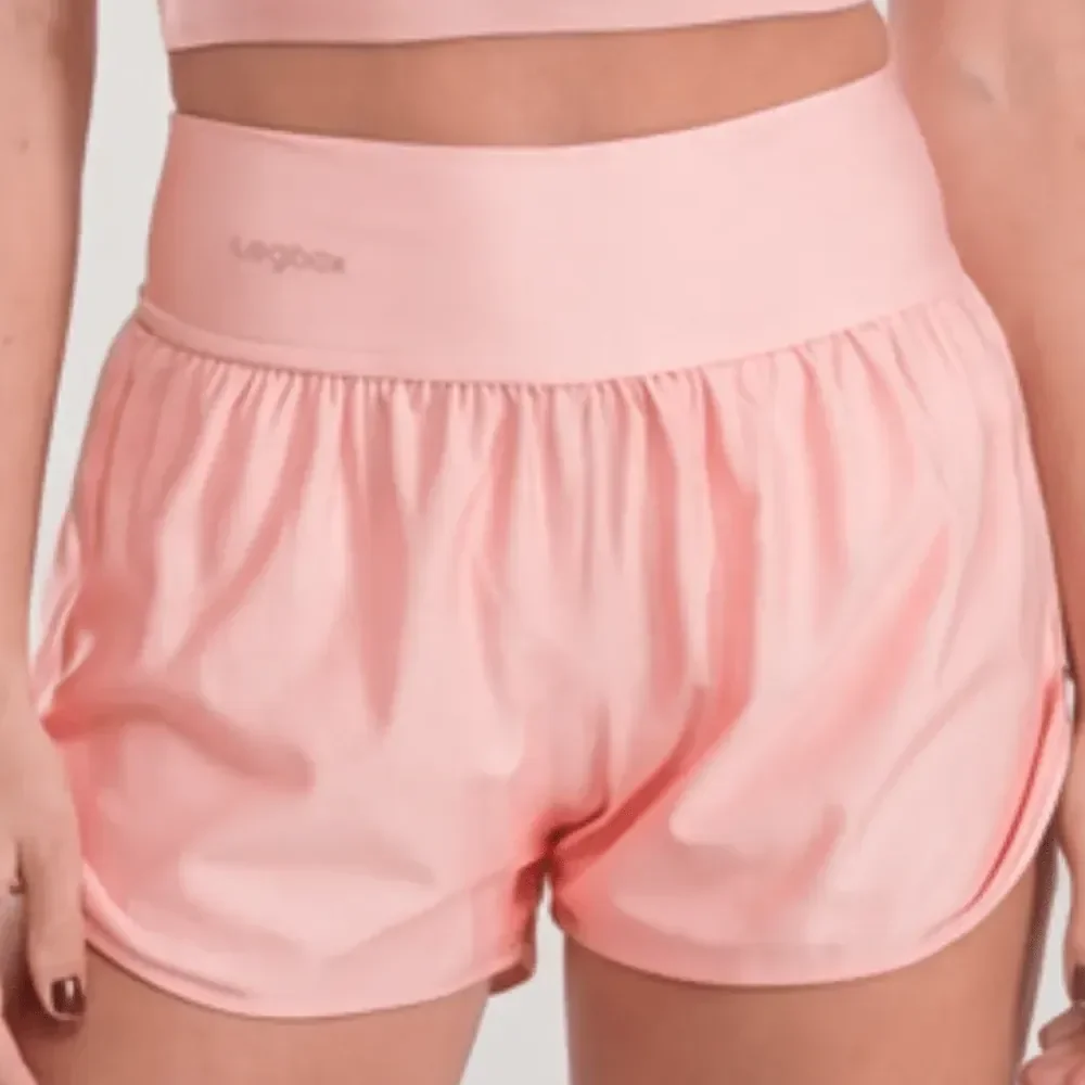 Short Corrida Duplo Oasis Feminino Legbox Academia Fitness Oasis Liso G