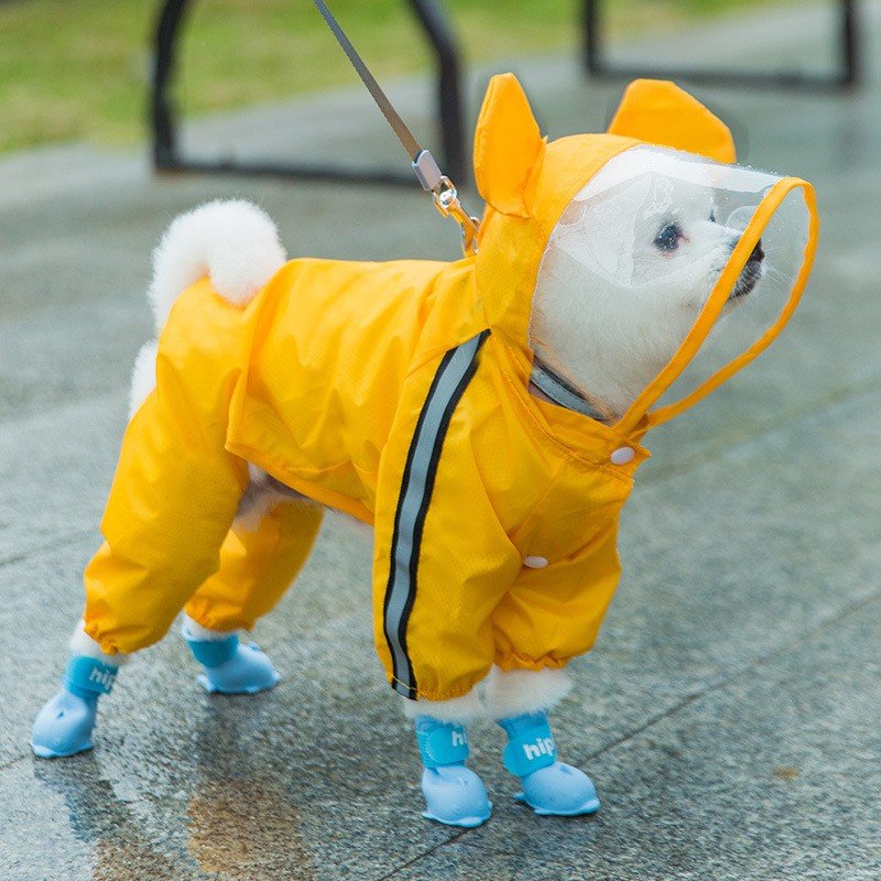 Capa de chuva para cachorro Capa De Chuva À Prova De Vento Para Cachorros capa de chuva de cachorro/Cães/Pets