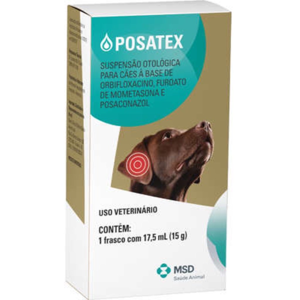 Posatex Remédio 17,5 ml Otite Cães Anti-inflamatório 17,5ml