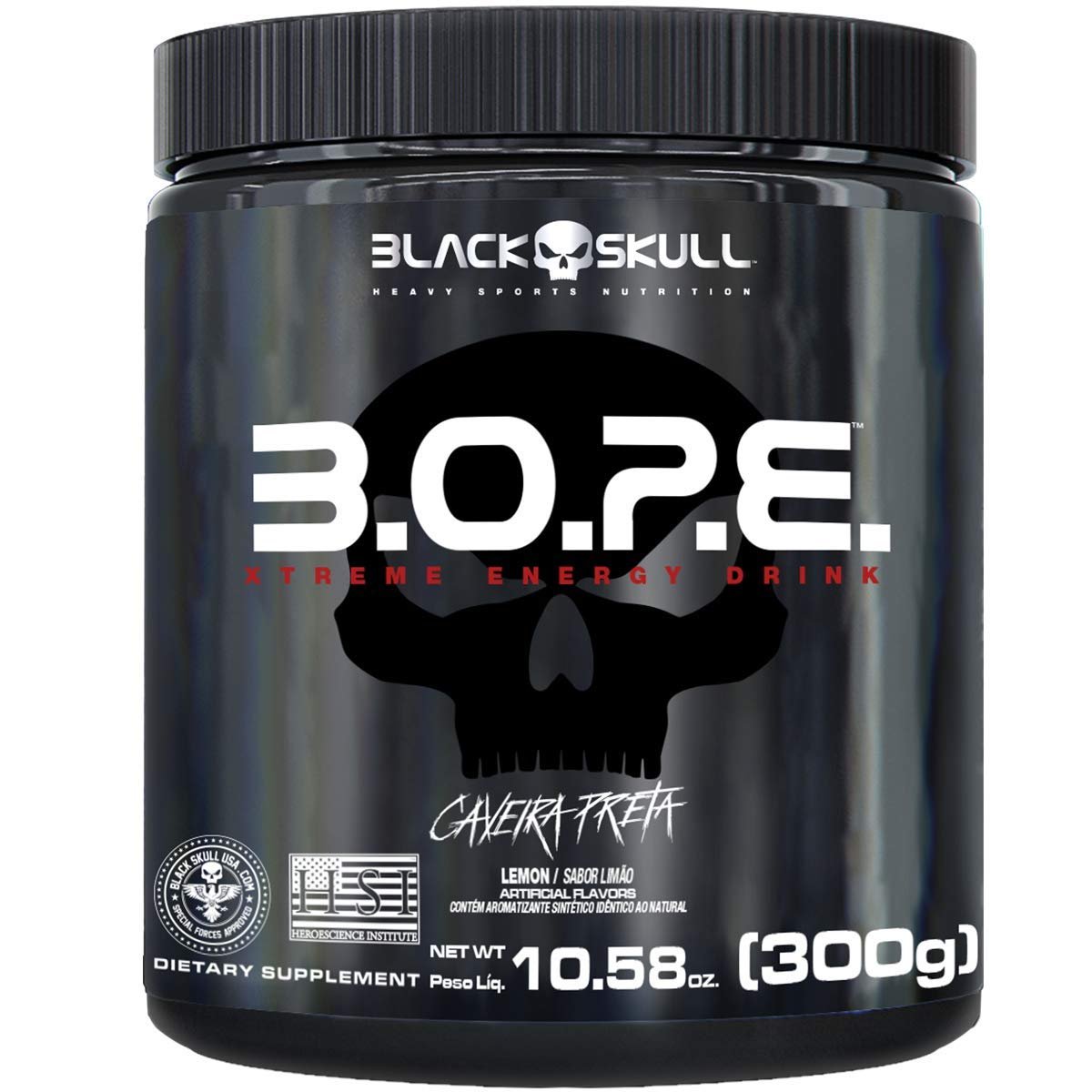 BOPE Pré Treino (300g) - Limão, Black Skull