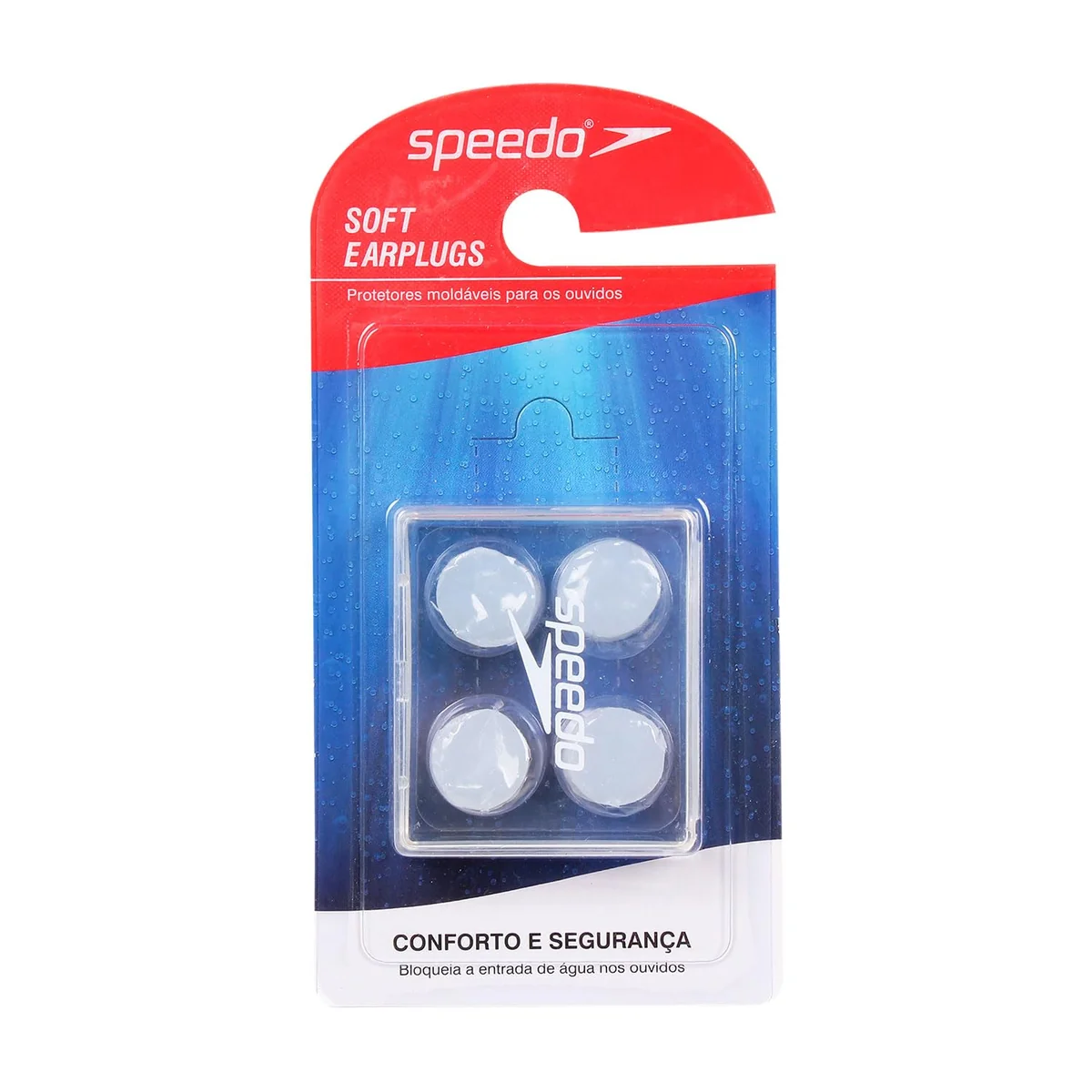 Protetor Auricular, Speedo, Soft Earplugs- Transparente