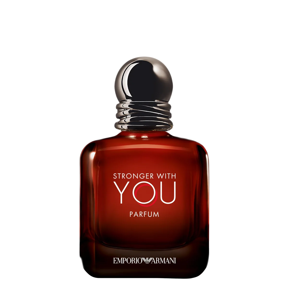 Armani Beauty, Stronger With You Parfum, Giorgio Armani Perfume Masculino, Fragrância Fougère Ambarada e Amadeirada com Notas de Baunilha Picante, Couro, Pimenta Rosa e Lavanda
