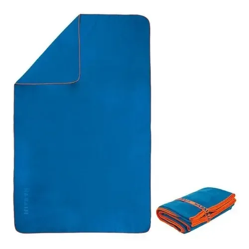 Toalha Compacta De Secagem Rápida 80x130cm Cor Azul Liso