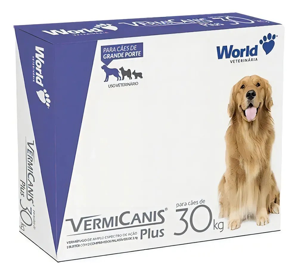 Vermicanis 2,4g -30kg - 2 Comprimidos