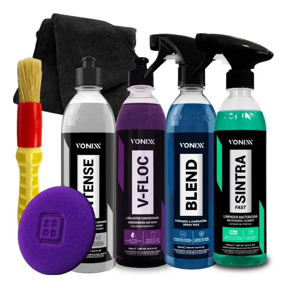 Kit Lavagem Automotiva V-floc Blend Sintra Intense Vonixx