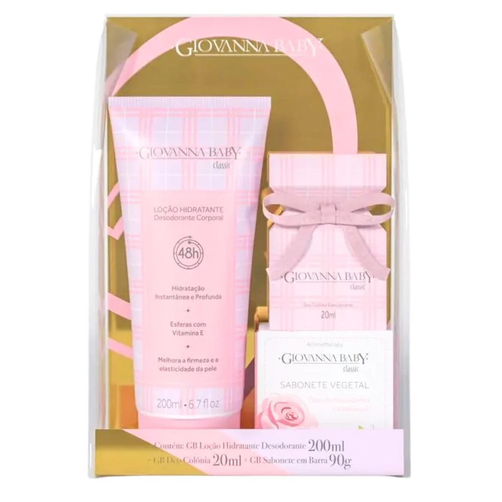 Giovanna Baby - Kit Giovanna Baby Col 20Ml+Locao 200Ml+Sab 90G Classic (Novo)
