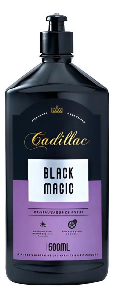 Pneu Pretinho Black Magic Cadillac 500ml – Brilho Intenso e Proteção Duradoura!