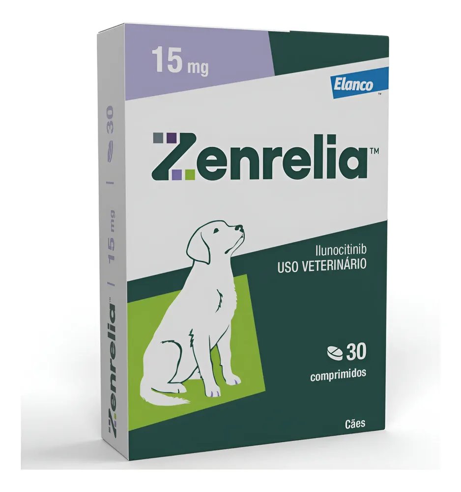 Zenrelia Antialérgico Para Dermatite E Coceiras 15mg 30 Comp Lilás