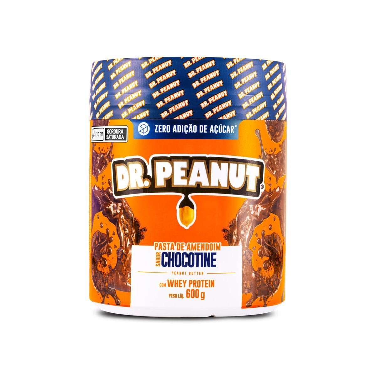 DR. Peanut Pasta de Amendoim Sabor Chocotine, Pote 600g