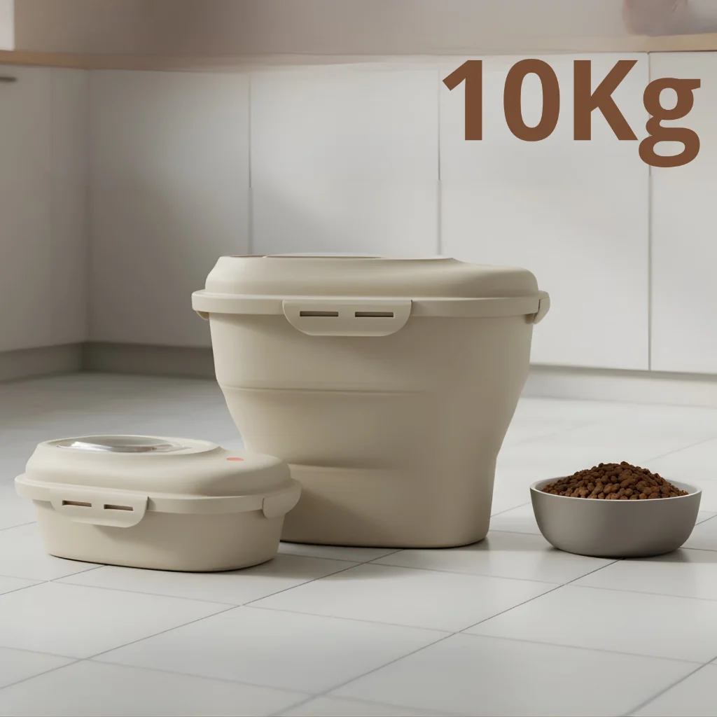 Porta Ração Pote 10kg Evolution Tampa Vedada Cães Gato