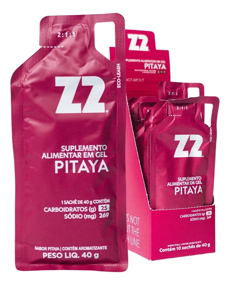 Suplemento em gel Z2 Performance Energy + Iced Coffee Carboidratos sabor Pitaya x 40g 10 un