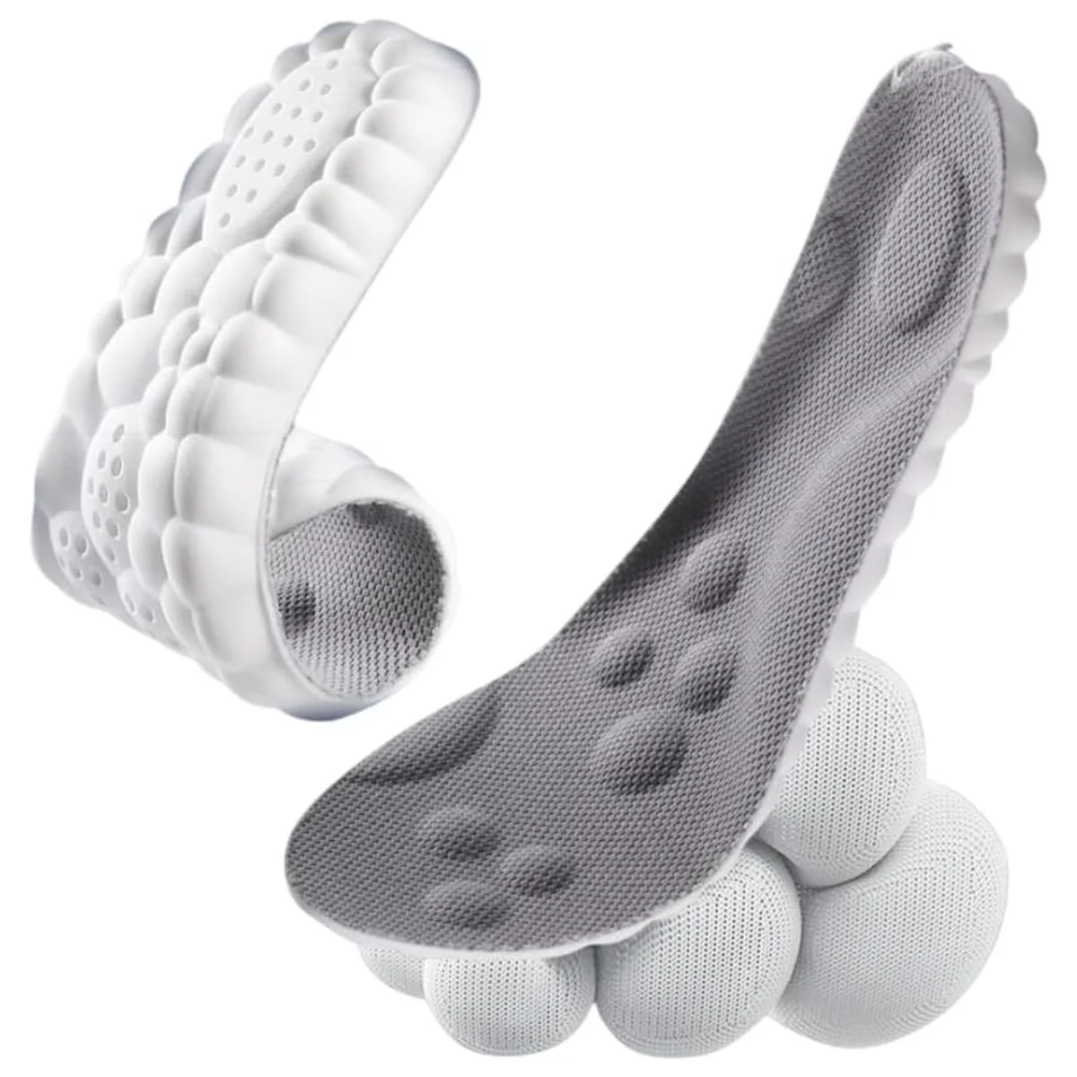 Palmilha Ortopédica 4D Alívio De Dores Nos Pés Para Tênis